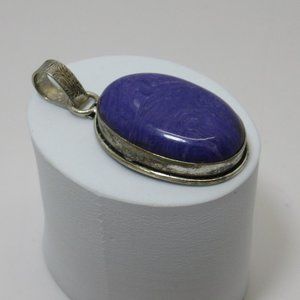 Sterling Silver pendant with Charoite Stone
